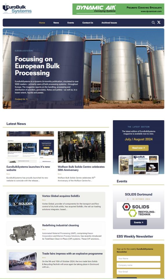 EuroBulkSystems launches new website