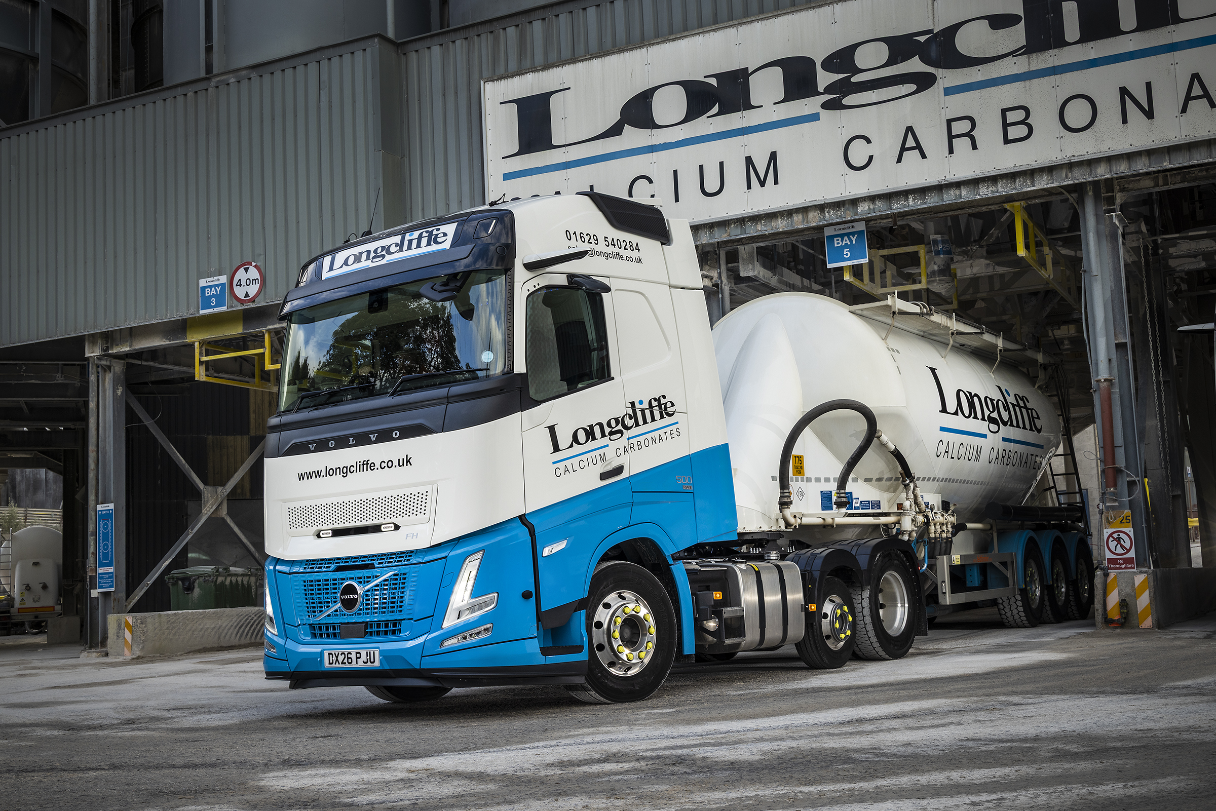 Longcliffe takes delivery of Volvo units for calcium carbonate deliveries
