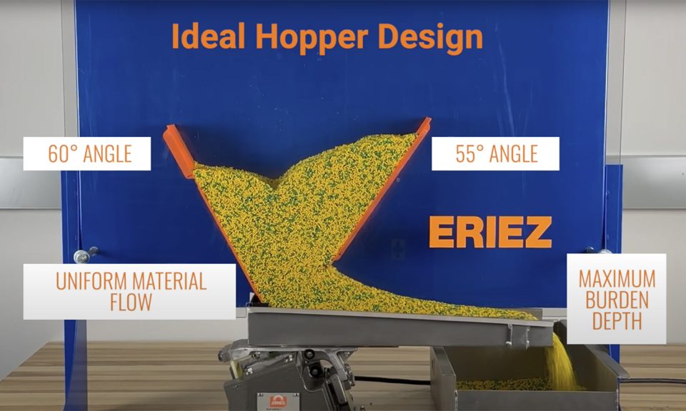 Eriez video outlines hopper transition design practices for vibratory feeders