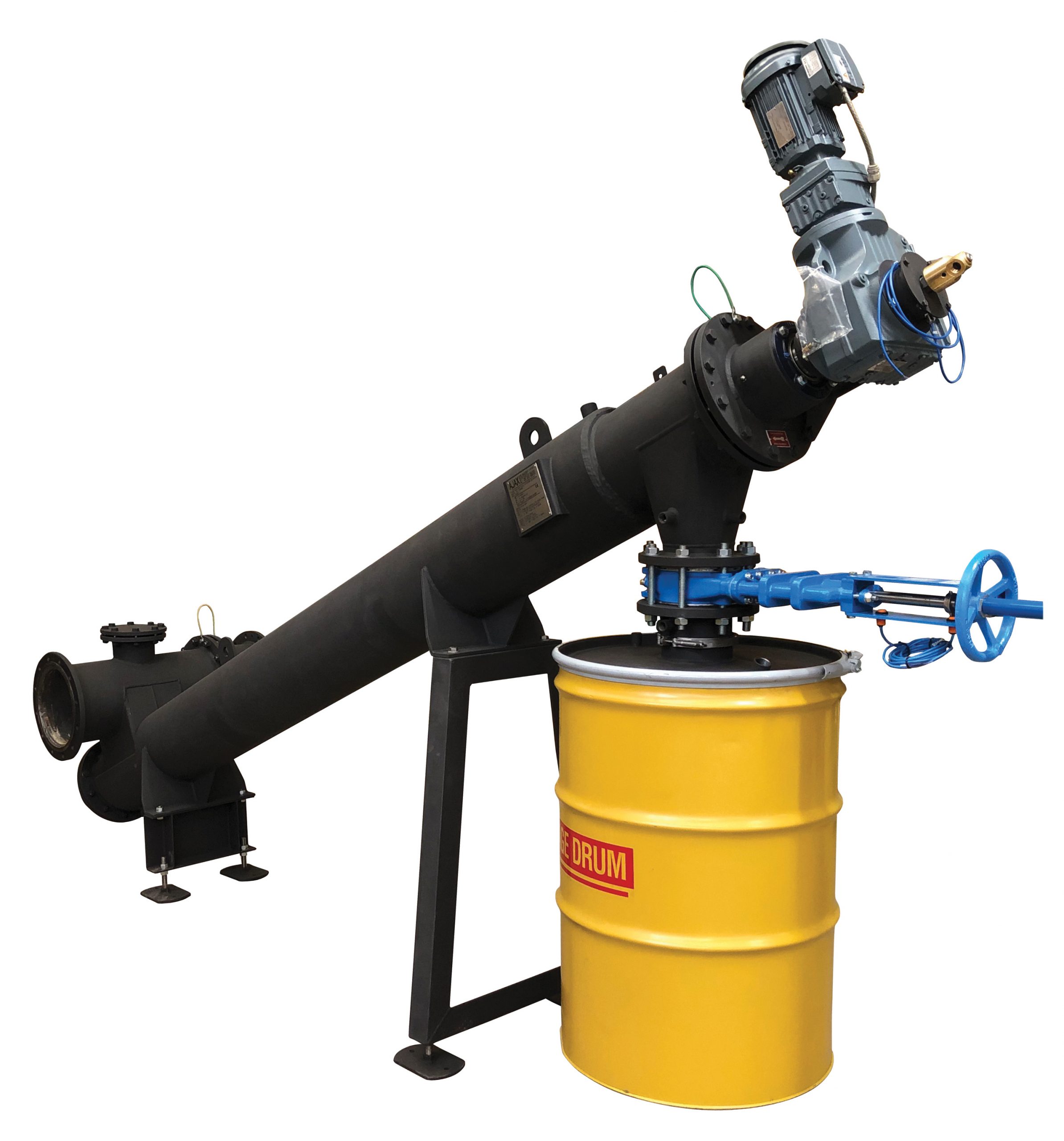 Heat exchange screw for European pyrolysis plant