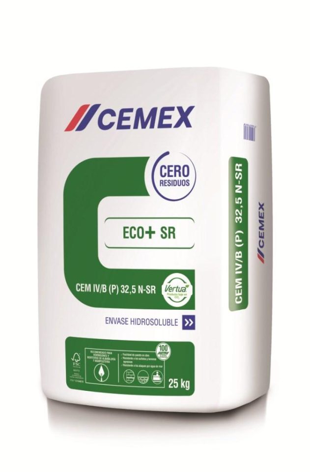 Water-soluble cement bags to Balearics