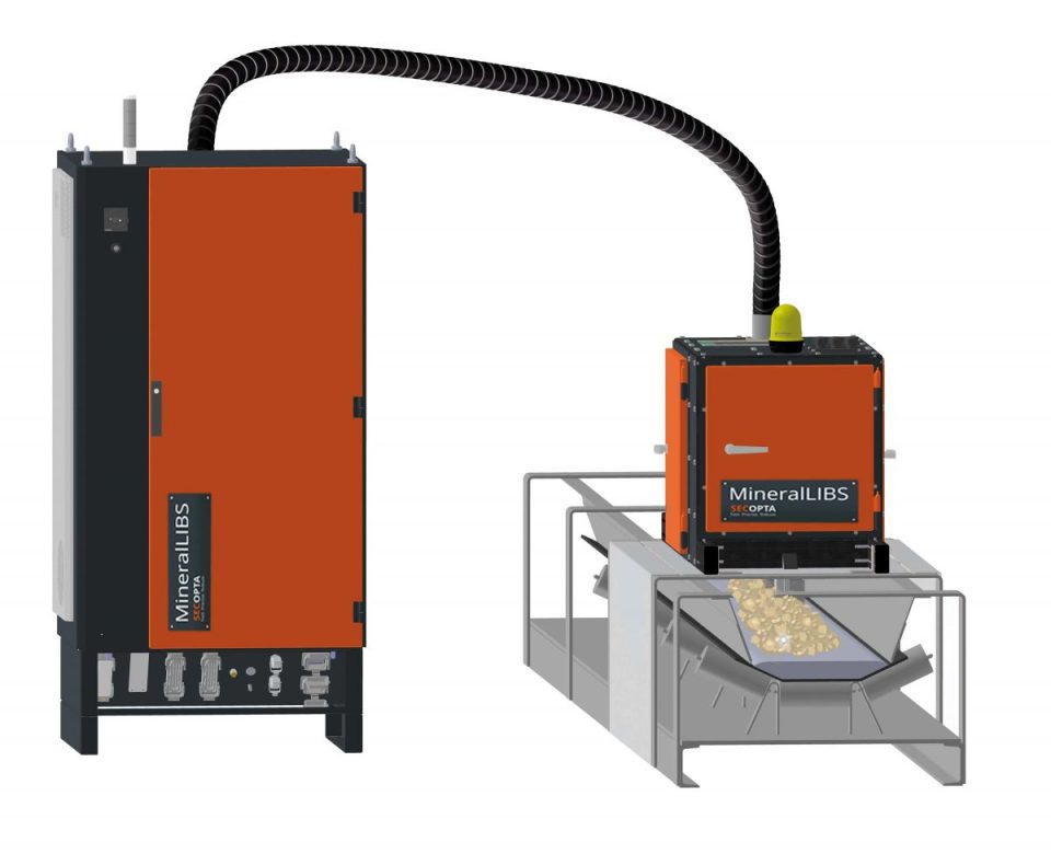 Continuous inline analysis of bulk materials